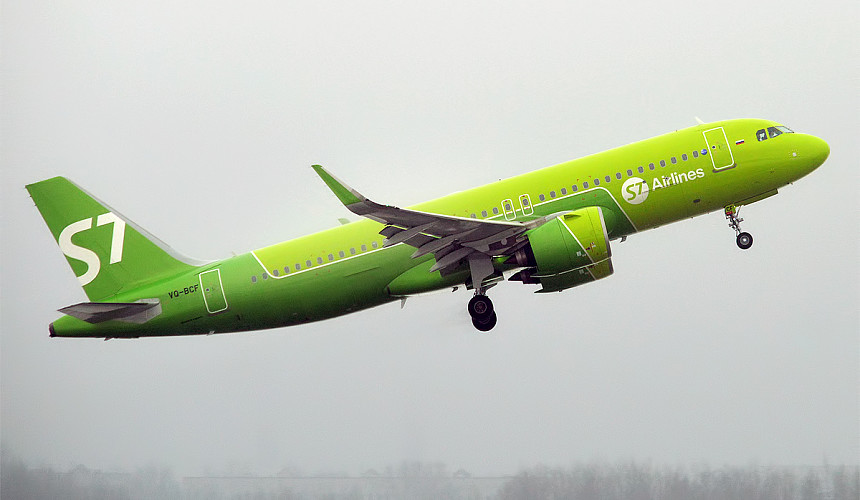 Рейс авиакомпании S7 в Томск прервали из-за отказа двигателя
